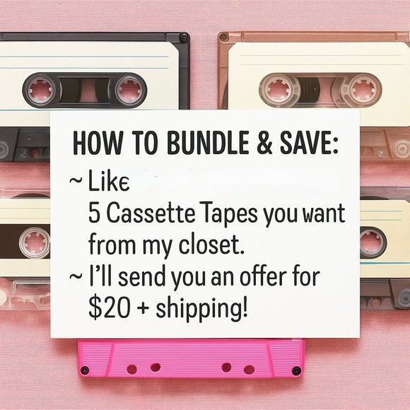 Bundle & Save 5 Cassette Tapes For $20 - Picture 2 of 4